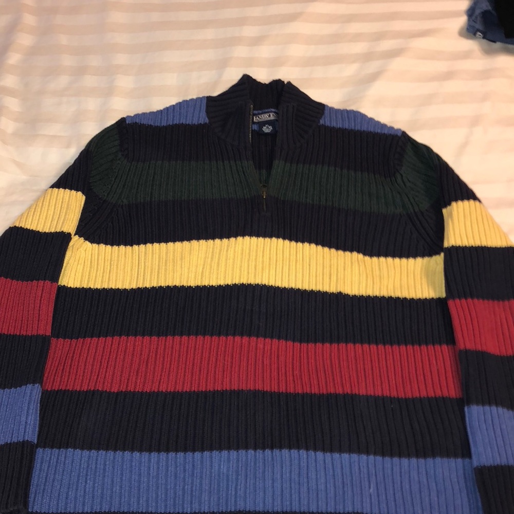 Lands end quarter zip sweater